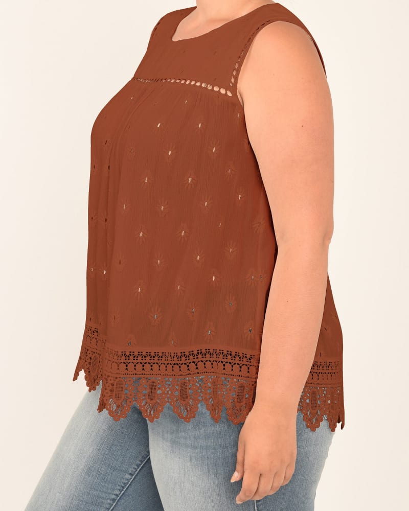 Addison Auburn Lace Blouse | C396N AUBURN